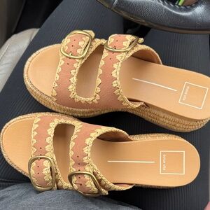 Dolce vita Tan Double Buckle Sandals